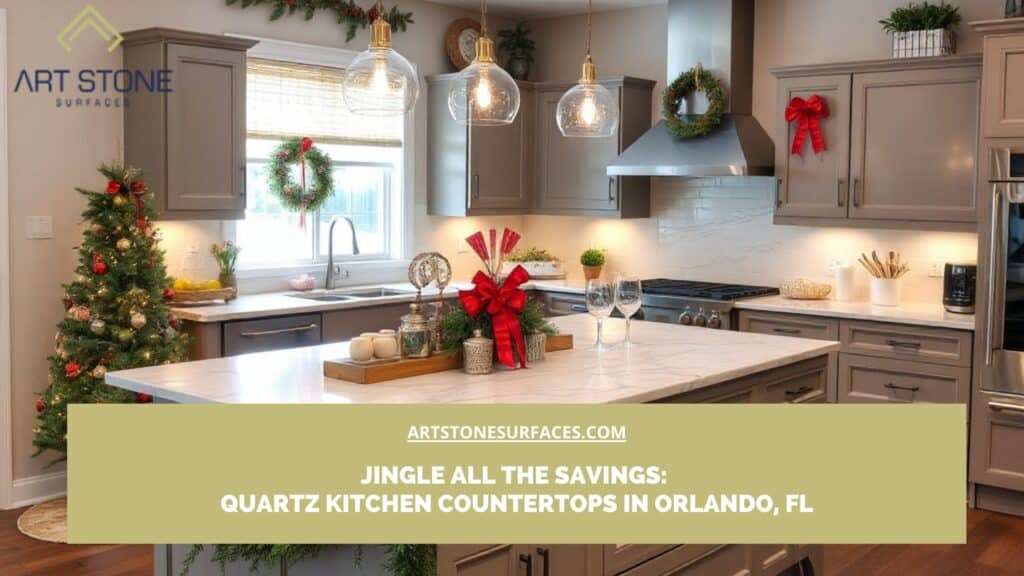 Quartz kitchen countertops in Orlando