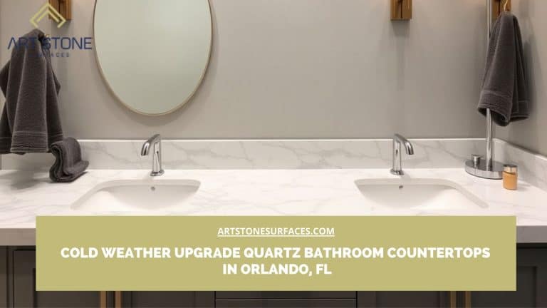 Quartz bathroom countertops in Orlando