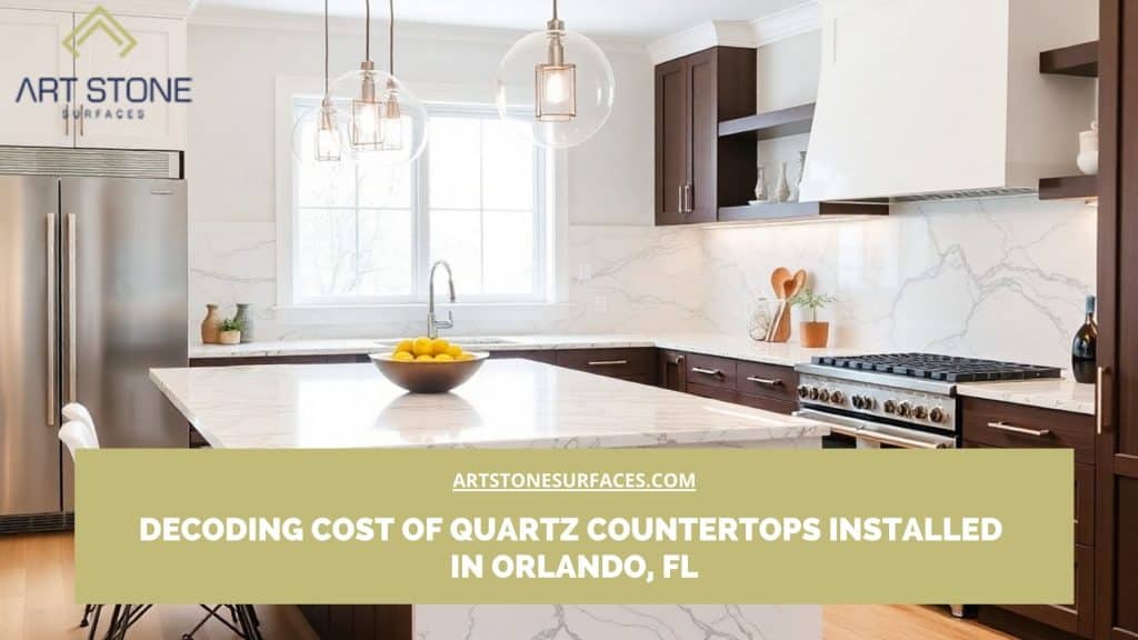 Cost of quartz countertops installed in Orlando