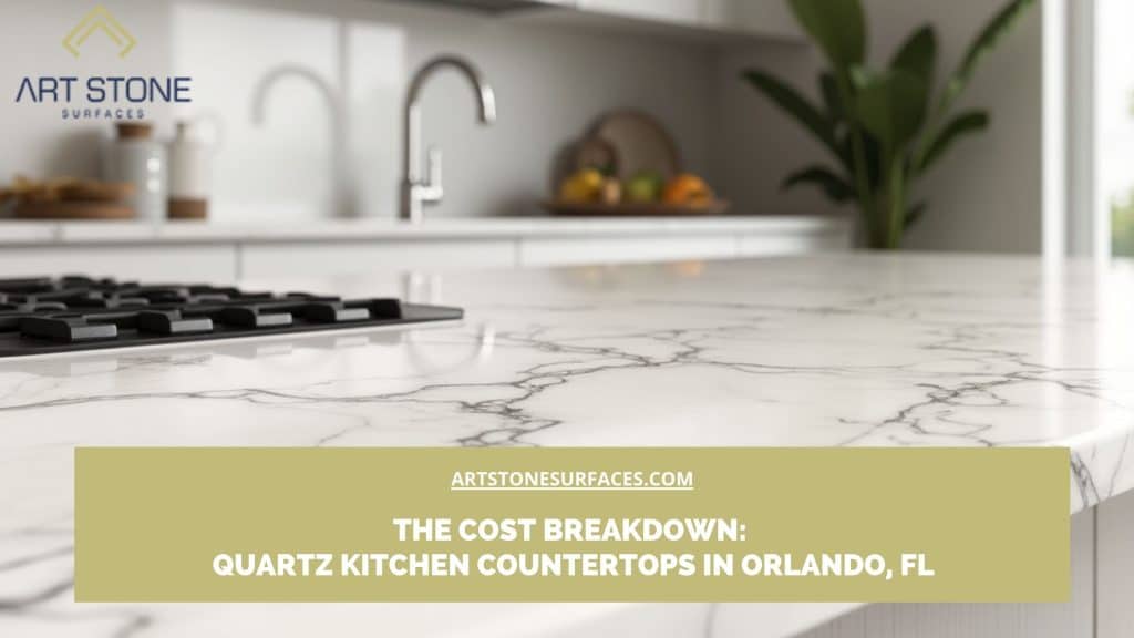 Quartz kitchen countertops in Orlando
