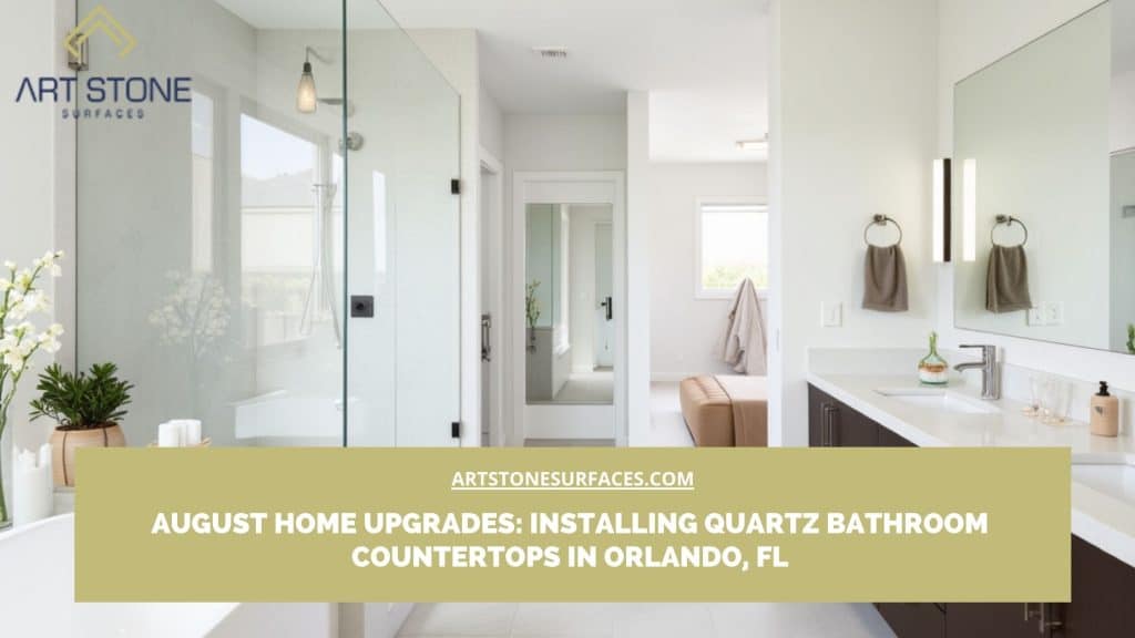 Quartz bathroom countertops in Orlando