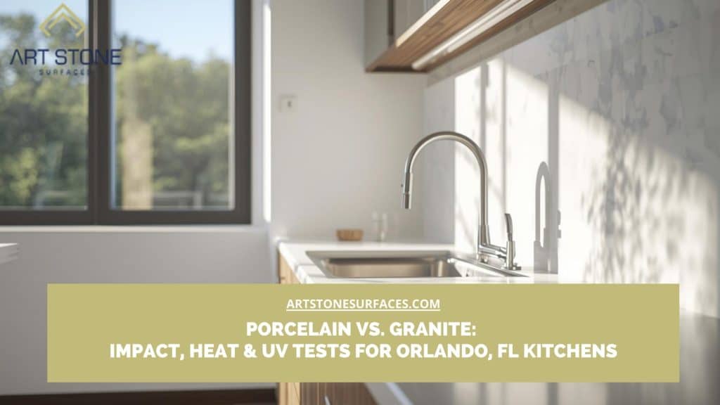 porcelain countertops vs granite Orlando
