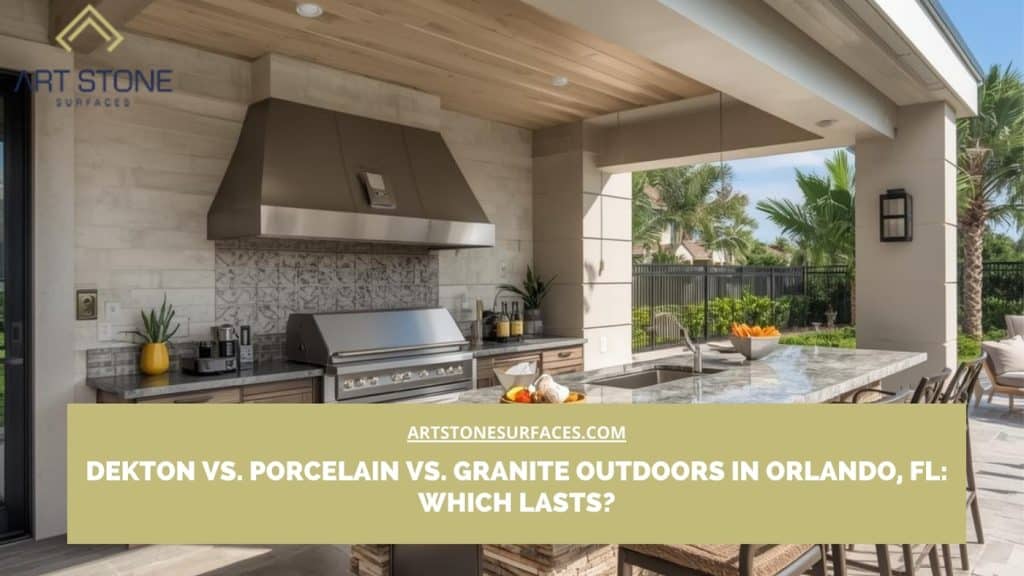 dekton vs porcelain vs granite outdoors Orlando